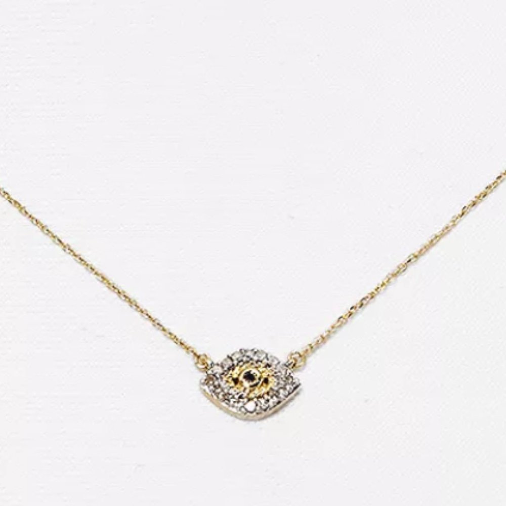 Adina Reyter Diamond Evil Eye Necklace 15"